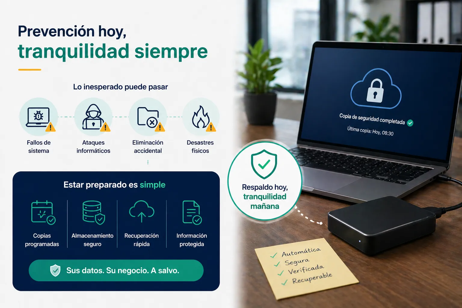 Copias de seguridad y su tranquilidad