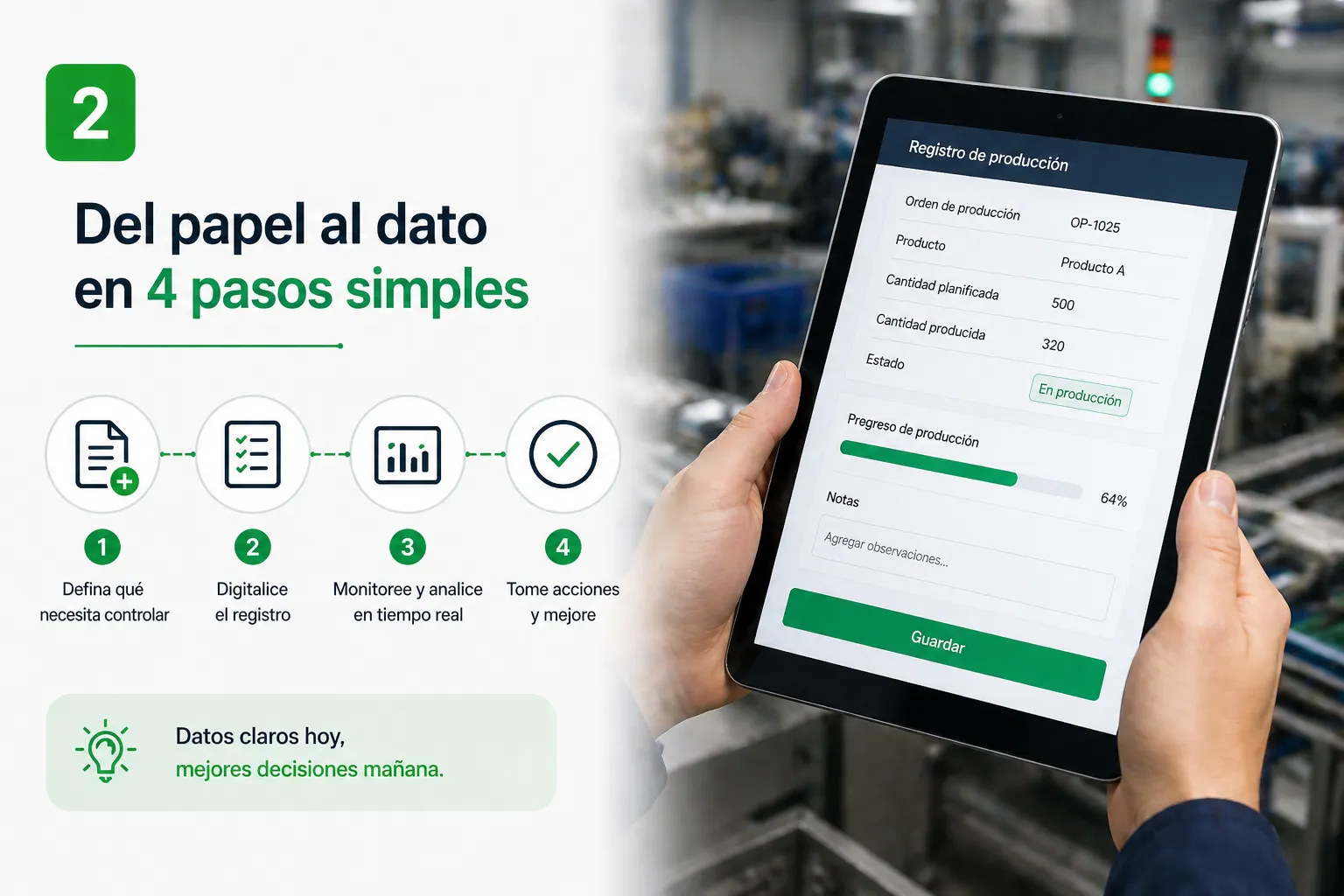 Del papel al excel