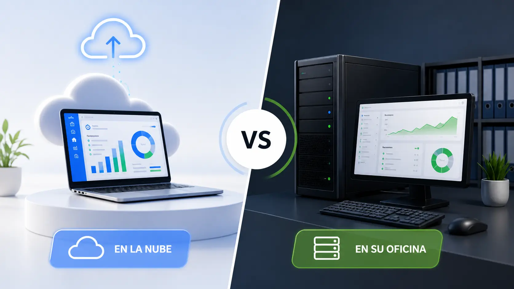 ERP en la nube o en su oficina