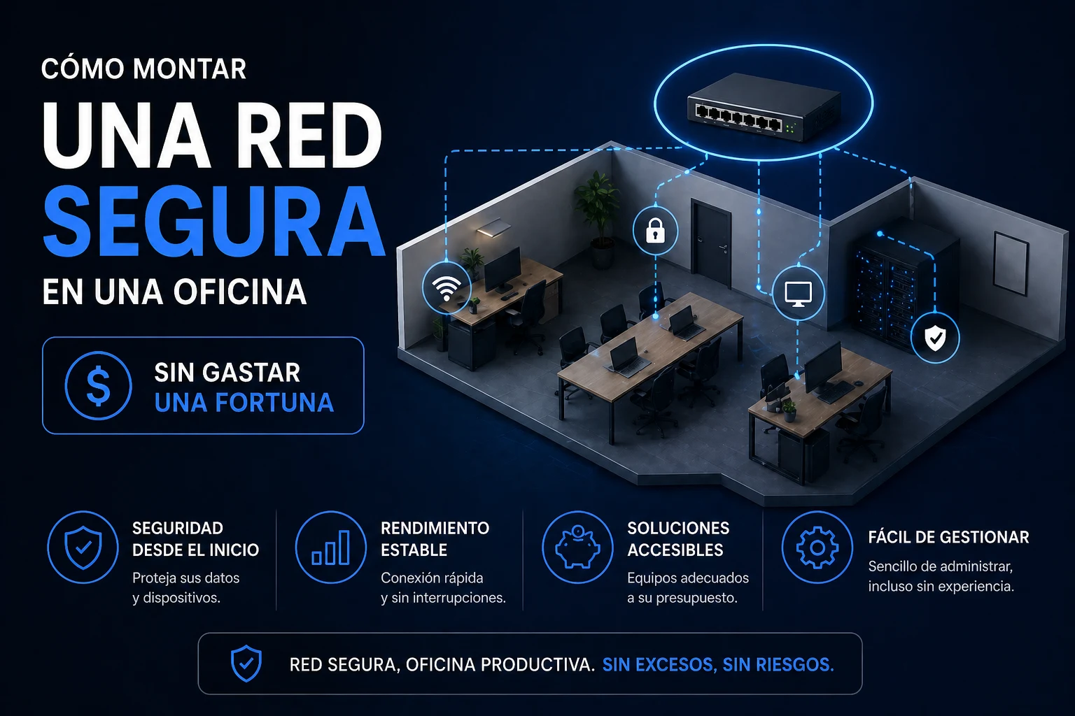 Cómo montar una red segura en una oficina